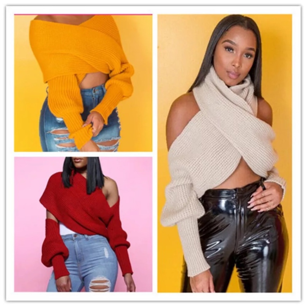 Lady's wrap sweater